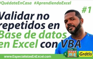 11 – Validación en base de datos en Excel con formularios VBA