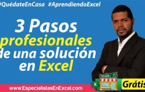 1 – 3 Pasos para desarrollar una solución profesional de Excel, Sistema de ventas en Excel