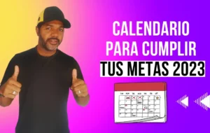 Calendario en Excel para METAS 2023